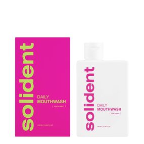 Ополіскувач для ротової порожнини Solident Peach mint, зі смаком персика і м'яти, 250 мл