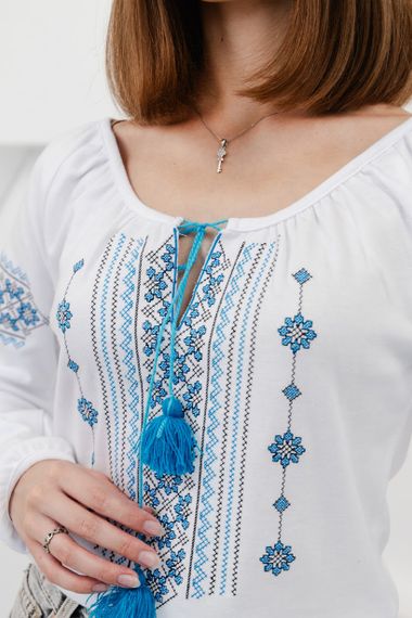 Вишиванка жіноча Носи своє 50 Блакитний (p-571-49298) | Зображення 8