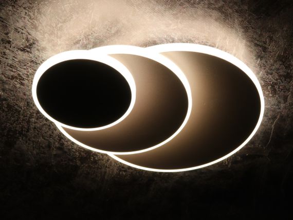 Сучасний креативний світильник стельовий LED для кухні ванної офісу 25471 Коричневий 7х25х40 см.