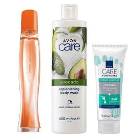 Подарунковий набір Avon «Summer White Sunset» | Аромат, догляд та зволоження | 3 засоби
