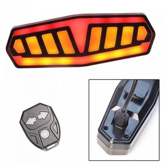 Мигалка велосипедная FY-1828, Велофара с задним стоп сигналом, Велосипедный маячок фонарь MJ-10 | Зображення 3