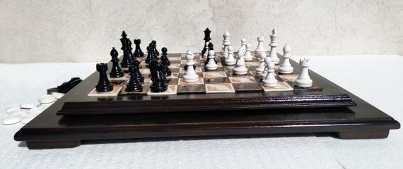 Шахмати, шашки  Класичні шахмати ручної роботи | Зображення 8