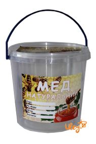 Етикетка «Мед натуральний», прямокутна 7х10 см (самоклейка) — 1шт.