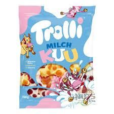 Цукерки желейні жувальні Trolli Milch Kuu (колювання), 150 г, Німеччина, різнобарвні