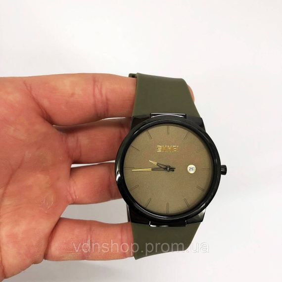 Годинники чоловічі в строгому стилі SKMEI, Стильні чорні чоловічі наручні годинники WR-77 | Зображення 6