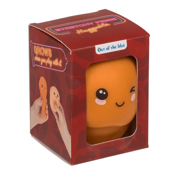 Антистресс Stretchy Penis Huggable Orange, 7 см Sex Aura | Зображення 5