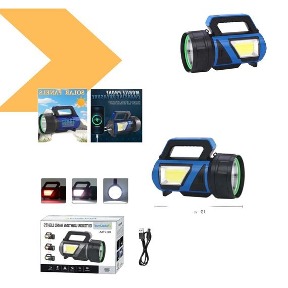 Акумуляторний ліхтар на сонячній батареї, потужний, XPRO, HC 766 (234571554_329) | Зображення 1