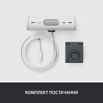 Веб-камера Logitech Brio 500 Off-White (960-001428) | Зображення 2