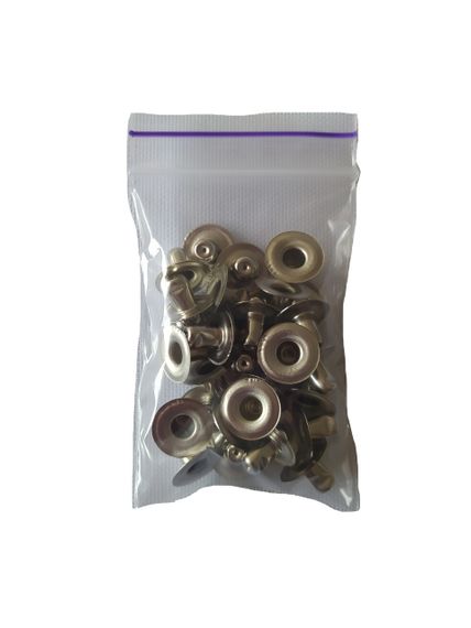 Застібка Альфа 15 мм Нікель 30 шт (213656) | Зображення 3