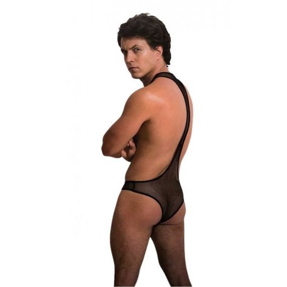 Чоловічий сексуальний боді L/XL Sunspice, в сіточку, чорний sexstyle | Зображення 1