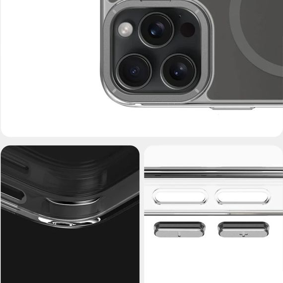 Чохол TPU Space Case Apex with Magnetic Fit для Apple iPhone 13 Pro / 14 Pro (6.1") Grey | Зображення 3