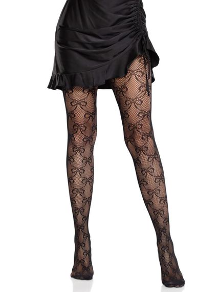 Колготки Leg Avenue Bow Net Tights One Size Sex Aura | Зображення 3