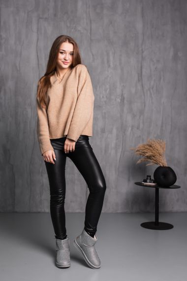 Уггі жіночі Fashion Ruby 3877 36 розмір 23 см Сірий | Зображення 7