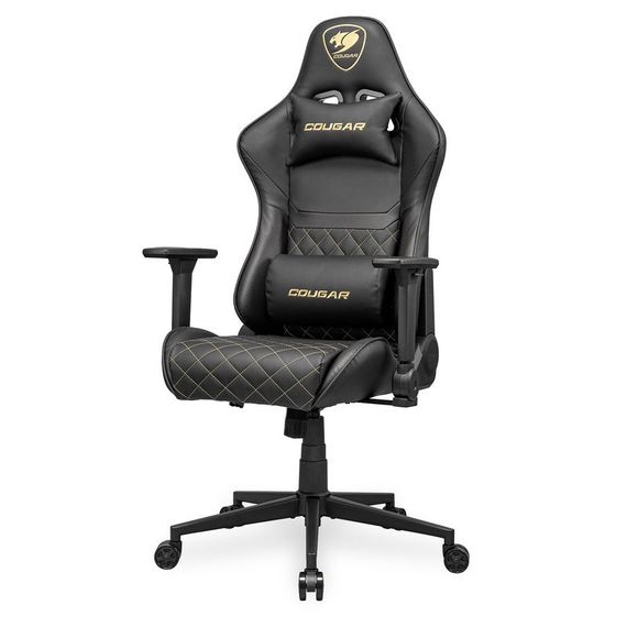 Крісло ігрове Armor One V2 Gold, чорний | Зображення 2