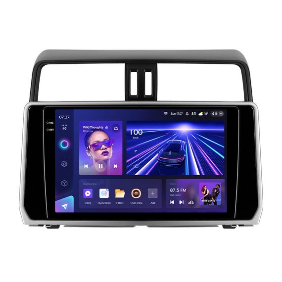 Штатна магнітола серії Teyes 2K 360 CC3 6*128Gb під Toyota Land Cruiser Prado 150 2017-2018 (W4) 10 дюймів