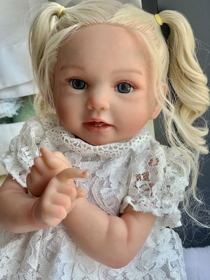 Силіконова Колекційна Лялька Реборн Reborn Дівчинка Ніколь (Вінілова Лялька) Висота 50 см | Зображення 3
