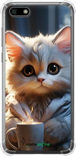 Чохол на Huawei Y5 2018 Білий кіт "5646sp-1500-2448"