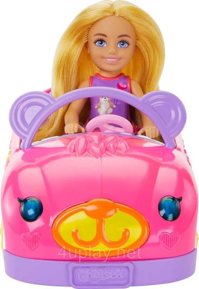 Игровой набор кукла Барби Челси и кабриолет с мишкой Оригинал Barbie Chelsea Toy Car Set | Зображення 3