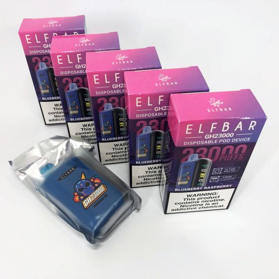 ELF BAR GH 23000 5%. Чорниця Малина (Blueberry Raspberry Ice) | Зображення 1