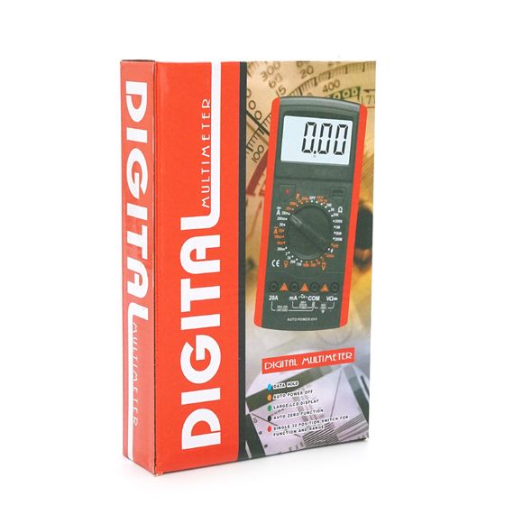 Мультиметр DT-9205A, Вимірювання: V, A, R, C, 330г, 176x86x30mm, 6LR61 (крона) | Зображення 1