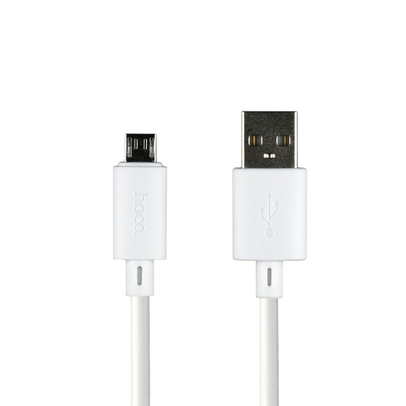 Кабель USB Hoco X88 Gratified Micro 2.4A Білий | Зображення 1