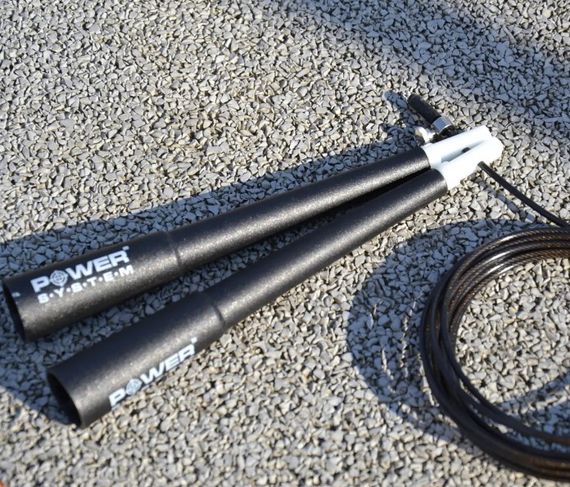 Скакалка швидкісна Power System PS-4033 Crossfit Jump Rope Black 2,8 м (PS-4033_Black) | Зображення 1