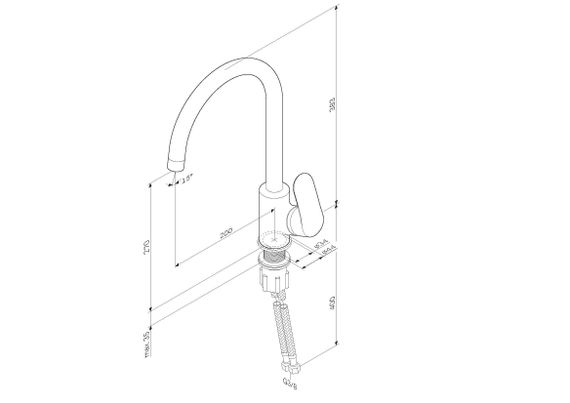 Змішувач для кухні AM.PM Like F80E07111 | Зображення 7