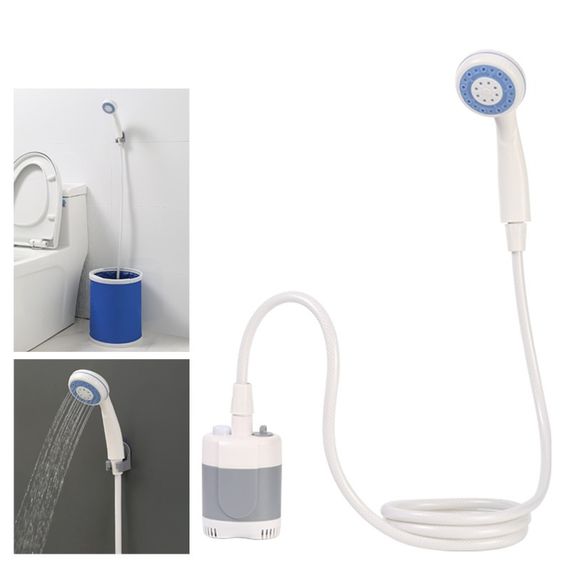 Портативный кемпинговый душ с помпой USB Travel shower