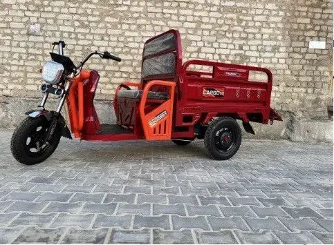 Электротрицикл Crosser CARGO 13 1000W 60V 45Ah, грузовой электроскутер самосвал до 400 кг Красный | Зображення 3