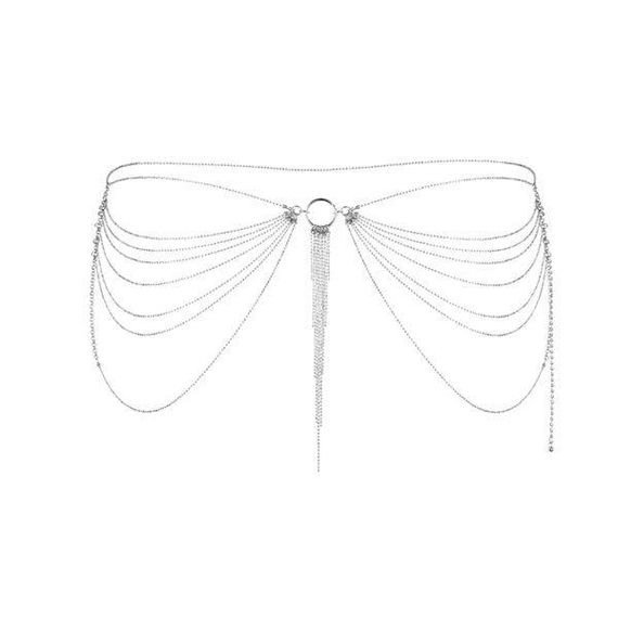 Ланцюжок трусики або ліф Bijoux Indiscrets Magnifique Waist Chain - silver, прикраса на тіло sexstyle