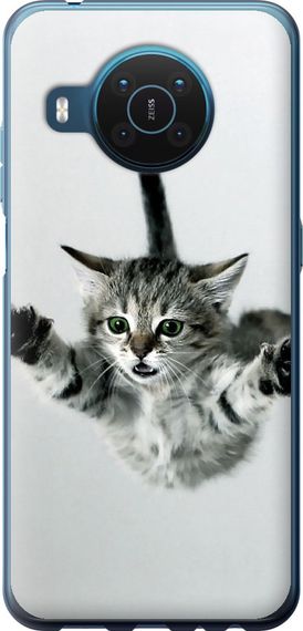 Чехол на Nokia X20 Летящий котёнок "2322u-2532-17620"