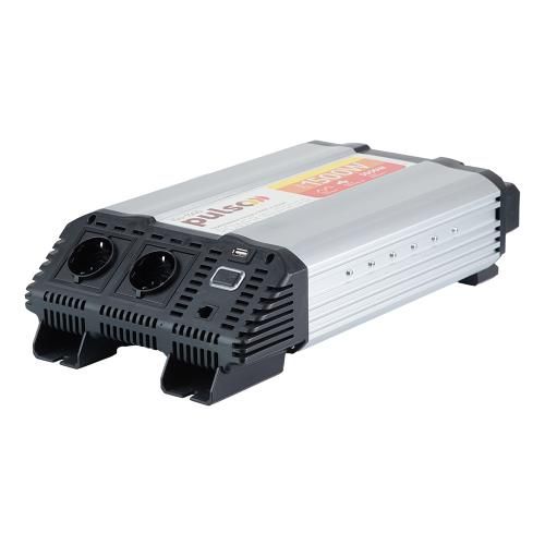 Перетворювач напруги PULSO/ISU-1500/12V-220V/1500W/LCD/USB-5VDC2.0A/син.хвиля/клеми | Зображення 7
