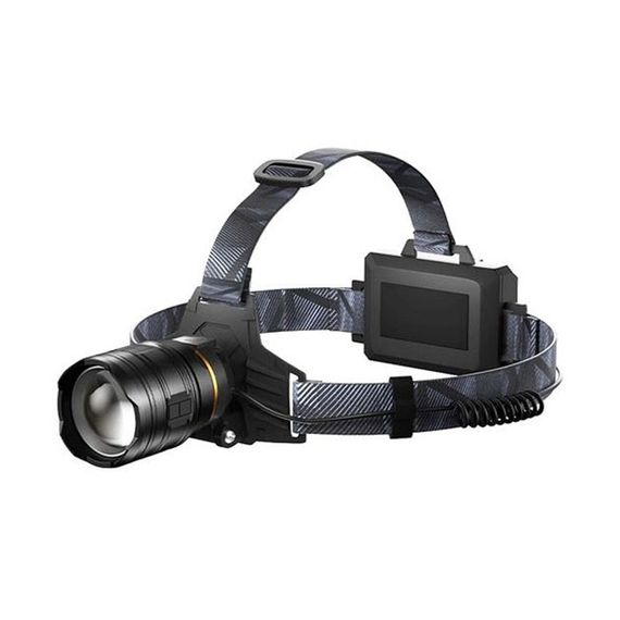 Ліхтар налобний потужний Bailong BL-8075-2-GT100, 3 режими, Zoom, алюміній, акумулятор 2*18650, USB кабель | Зображення 4