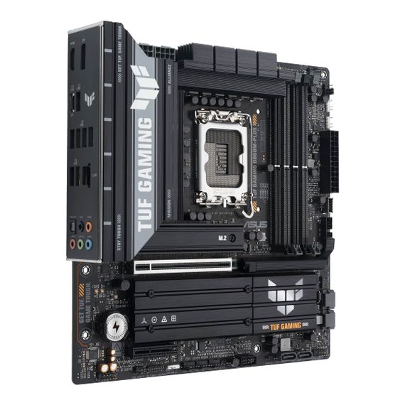 Материнcкая плата ASUS TUF GAMING B860M-PLUS s1851 B860 4xDDR5 M.2 DP HDMI USB Type-C mATX 90MB1JW0-M0EAY0 | Зображення 1