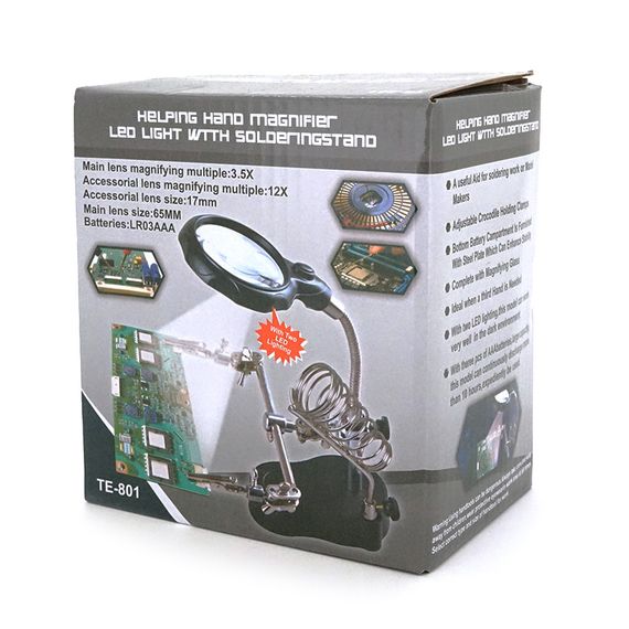 Держатель "третье рука" TE-801,диамерт 90мм,3.5-12X,Box | Зображення 1