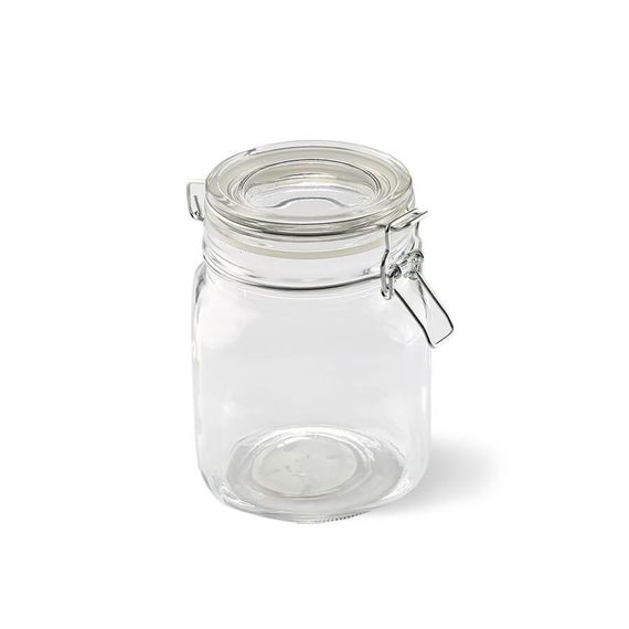 Скляна банка з кришкою-затискачем 1 л Maestro MR-5001-1 герметична для продуктів