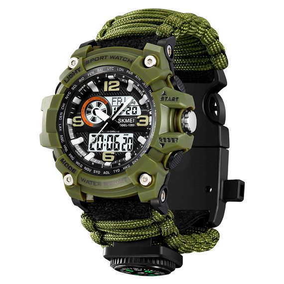 Чоловічий годинник Skmei 1283NAG Army Green