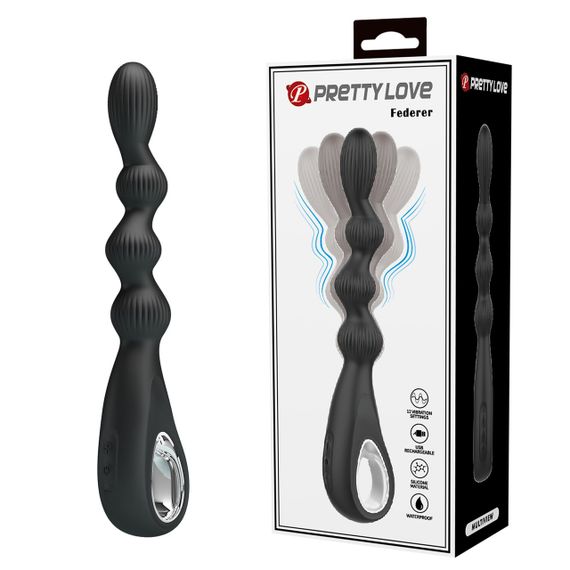 Анальний ланцюжок Pretty Love - FEDERER 12 vibration functions, BI-300081 Sex Aura