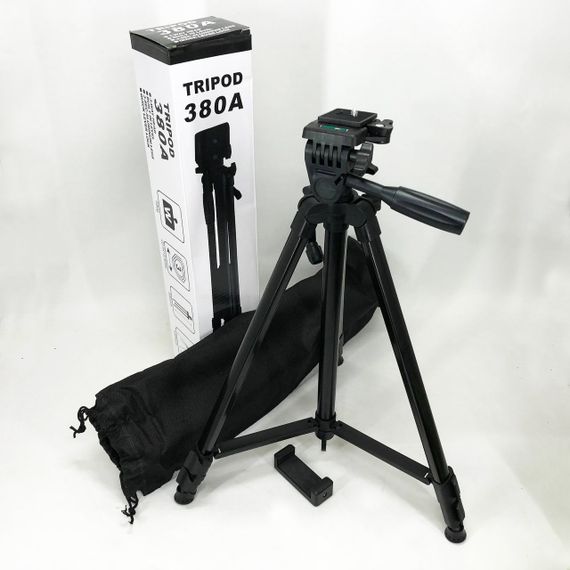 Штатив для камери, телефону, трипод, тринога TriPod 380A 0.50-1.35м, Штатив розкладний для фото | Зображення 9