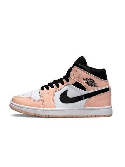 Жіночі кросівки N-ik-e Air Jordan 1 Retro HD Black White Peach , В'єтнам , весна / літо / осінь | Зображення 5