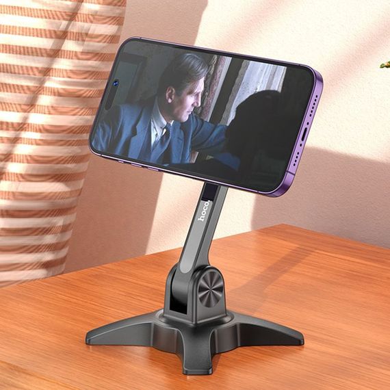 Держатель для телефона Hoco HD2 Joy ring magnetic Black | Зображення 1