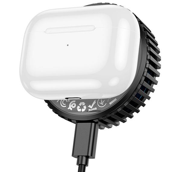 БЗП Hoco CW57 Air-cooled 15W magnetic wireless fast charger Black | Зображення 5
