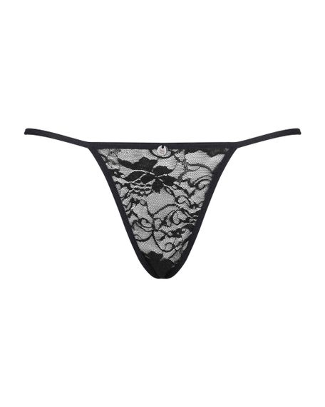 Трусики мереживні Obsessive Kokietta Чорні L/XL | Зображення 3