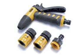 Конектор швидкознімний прогумований з аквастопом 1/2 для шланга 1/2 СИЛА 5511821