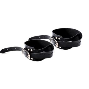Чоловічі шкіряні кайданки Art of Sex Man Handcuffs Speedway Чорні XS/S/M