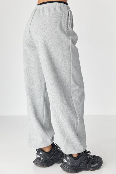 Широкі спортивні штани з начосом - сірий цвет, M (є розміри) | Зображення 1
