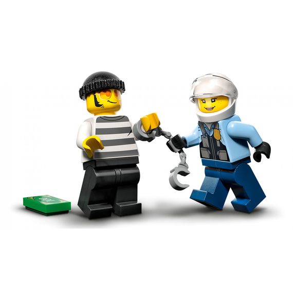 Конструктор LEGO City Переслідування автомобіля на поліцейському мотоциклі (60392) | Зображення 2