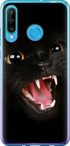 Чехол на Huawei P30 Lite Чёрная кошка "932u-1651-17620"