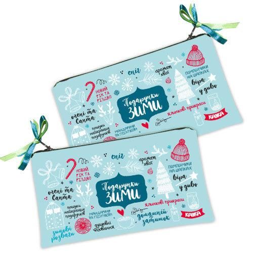 Косметичка жіноча Подарунки зими 20х12 см (K_19NG001)