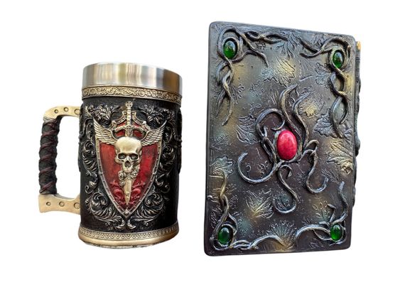 Подарунковий набір Кухоль 3D Крилатий Череп і Блокнот 3D «Лісовий Гримуар Лиси» | Зображення 1